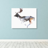 Avond Buck Canvas Afdruk (Insitu (Houten vloer))