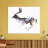 Avond Buck Canvas Afdruk (Insitu (Woonkamer))