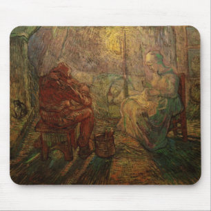 Avond - De Waakzaamheid door Vincent van Gogh Muismat