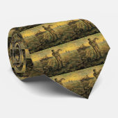 Avond - Eind van de Dag door Vincent van Gogh Stropdas (Opgerold)