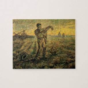 Avond - Einde van de Dag door Vincent van Gogh Legpuzzel
