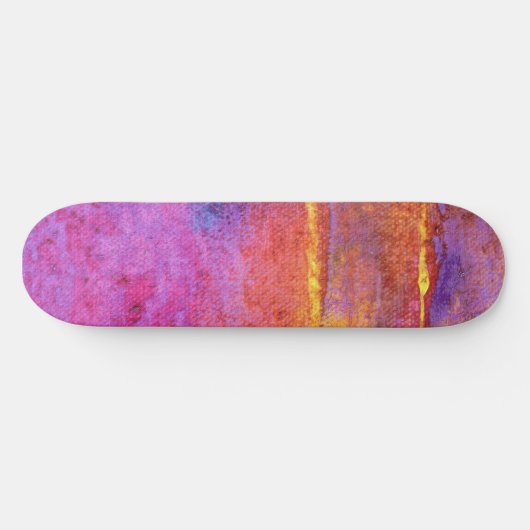 Avond Emotie Expressief Abstract Skateboard (Horizontaal)