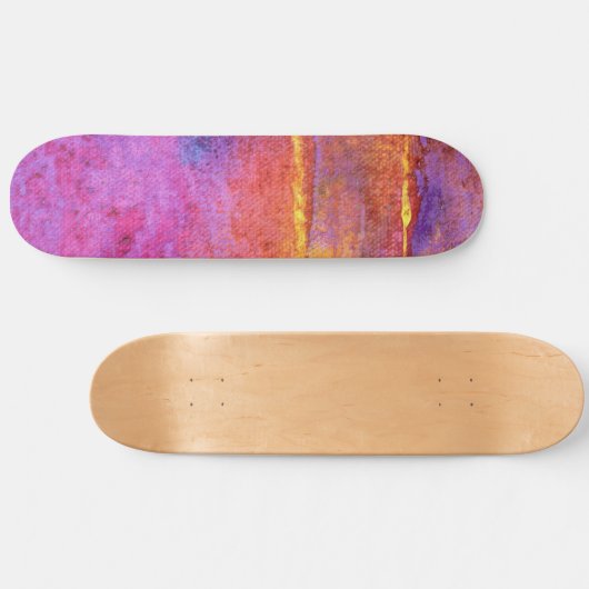 Avond Emotie Expressief Abstract Skateboard (Horizontaal)