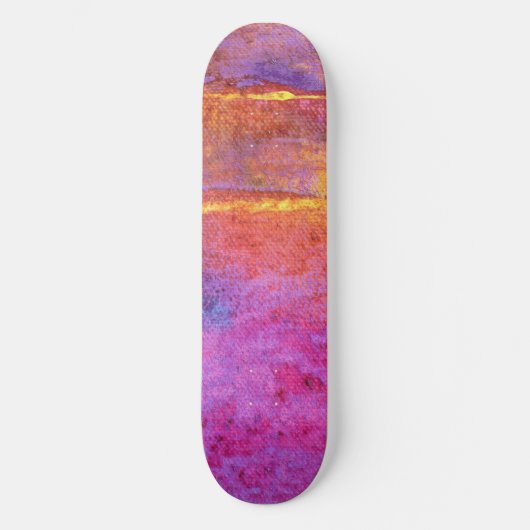 Avond Emotie Expressief Abstract Skateboard (Voorkant)