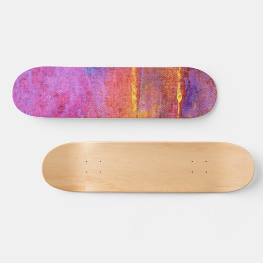 Avond Emotie Expressief Abstract Skateboard (Horizontaal)