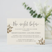 Avond ervoor. Elegante bloemige soft proef diner Kaart (Staand voorkant)