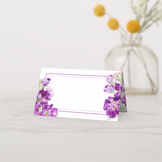 Avond geurende bouillon bloemen paarse bruiloft (Achterkant)