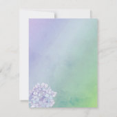 Avond Hydrangeas Ombre Wedding Hartelijk dank Bedankkaart (Achterkant)