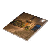 Avond in de oude heuvelstad tegeltje (Zijkant)