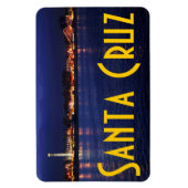 Avond in de Santa Cruz Boardwalk Magneet (Verticaal)