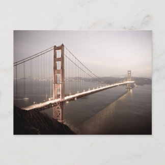 Avond in het Golden Gate Bridge briefkaart
