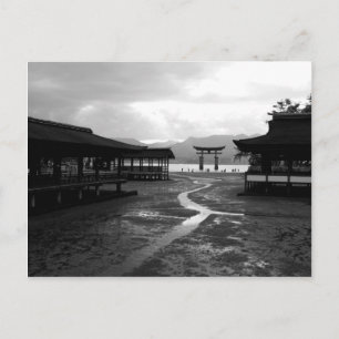 Avond in Itsukushima Shrine Briefkaart