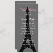 Avond in Parijs Bridal Shower Kaart (Voorkant / Achterkant)