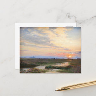 Avond in Skagen door P.S. Krøyer, Art Briefkaart