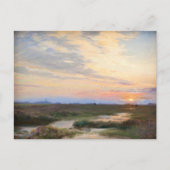 Avond in Skagen door P.S. Krøyer, Art Briefkaart (Voorkant)