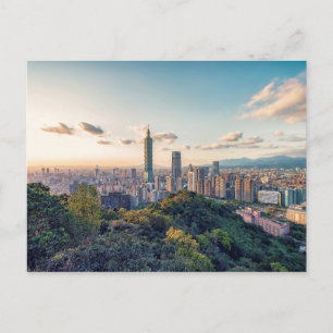Avond in Taipei Briefkaart