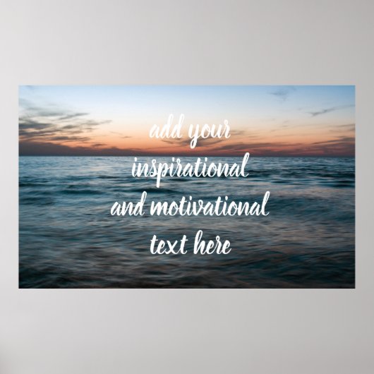 Avond in zee poster (Voorkant)