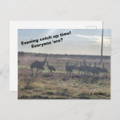 Avond inhaaltijd briefkaart (Voorkant / Achterkant)