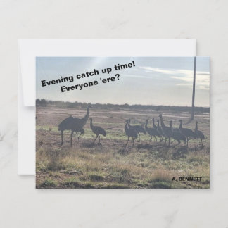 Avond inhaaltijd briefkaart