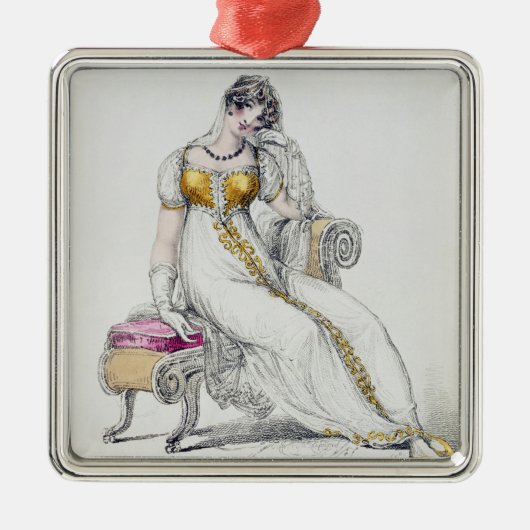 Avond jurk of bruiloft, mode bord van metalen ornament (Voorkant)