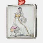 Avond jurk of bruiloft, mode bord van metalen ornament (Links)