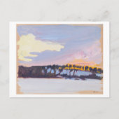 Avond Landschap, Akseli Gallen-Kallela, Fine Art Briefkaart (Voorkant)