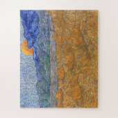 Avond Landschap met de Rising Moon van Van Gogh Legpuzzel (Verticaal)