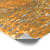 Avond Landschap met de Rising Moon van Van Gogh Poster (Hoek)