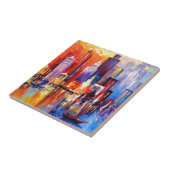 Avond New York Tegeltje (Zijkant)