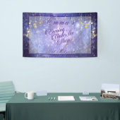 Avond onder de sterren Bat Mitzvah Galaxy Stars Spandoek (Beurs)