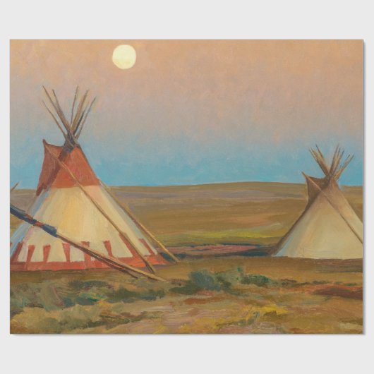 Avond op het reservaat van Blackfoot door Dixon Cadeaupapier (Vlak)