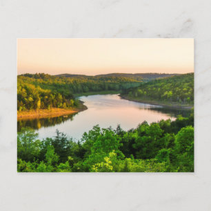 Avond op het schokmeer briefkaart