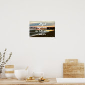 Avond op het strand poster (Keuken)