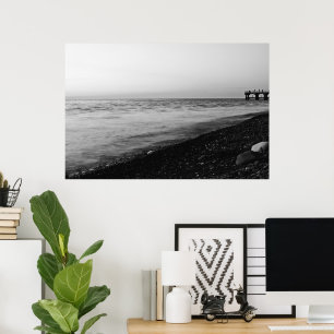 Avond op het strand poster