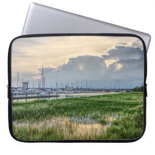 Avond te Charleston Harbour Laptop Sleeve