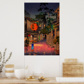 Avond te Ushigome Tsuchiya Koitsu 1939 Poster (Keuken)