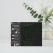 Avond thuis met het EHC-Briefkaart Briefkaart (Staand voorkant)