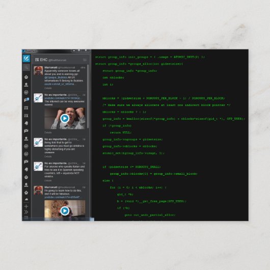 Avond thuis met het EHC-Briefkaart Briefkaart (Voorkant)