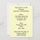 Avond Treinpartij: Mijlsteen op zaterdag Kaart (Achterkant)