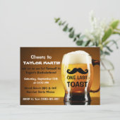 Avond van de Bier Jongens Afscheidsfeest Verjaarda Kaart (Staand voorkant)