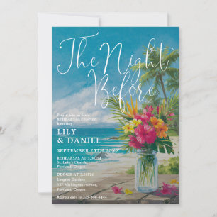 Avond Voor Ocean Beach Bloemstuk Oefenavond Diner Kaart