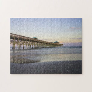 Avond vrede op het strand van Folly Legpuzzel