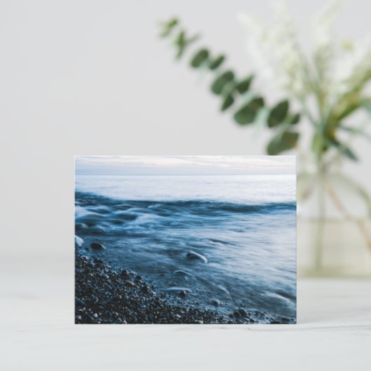 Avond zee briefkaart (Staand voorkant)