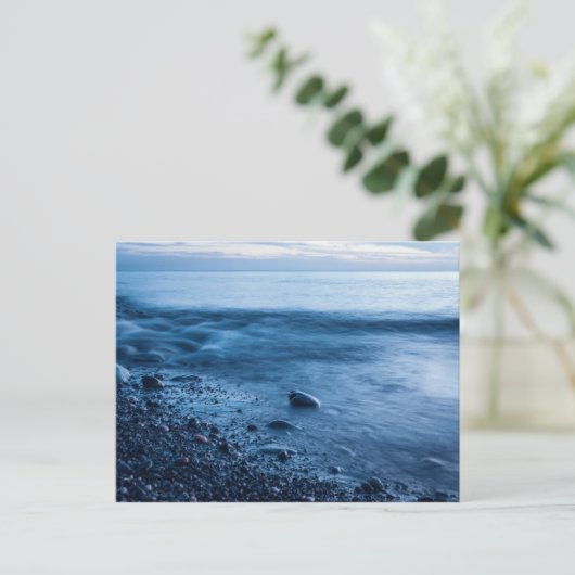 Avond zee briefkaart (Staand voorkant)
