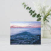 Avond zee briefkaart (Staand voorkant)