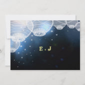 Avondbruiloft in de marinescheepvaart kaart (Achterkant)