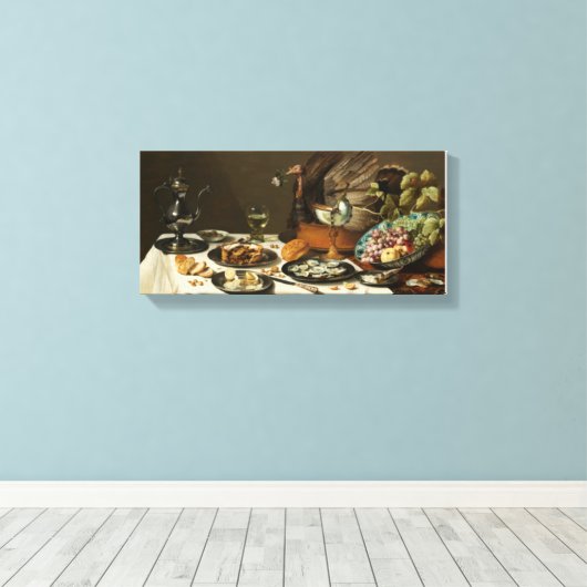 avondeten canvas afdruk (Insitu (Houten vloer))