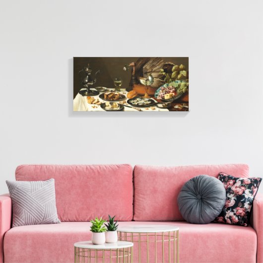 avondeten canvas afdruk (Insitu (Woonkamer))