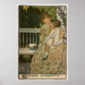 Avondeten door Jessie Willcox Smith Poster (Voorkant)