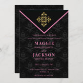 Avondglam bruiloft kaart (Voorkant / Achterkant)